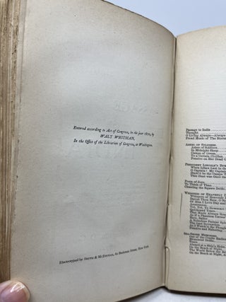 LEAVES OF GRASS (bound with) PASSAGE TO INDIA