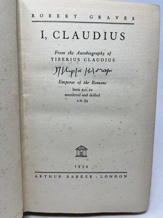 I, CLAUDIUS