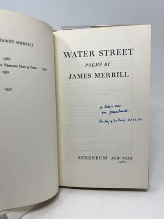 WATER STREET. Poems by James Merrill (Signed)