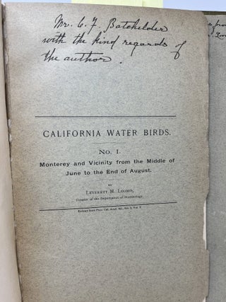 CALIFORNIA WATER BIRDS. 5 Volumes bound in 1. Vicinity of
