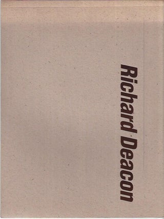 Item #6732 Richard Deacon Exhibition Carnegie Museum of Art 1988-9. John Caldwell