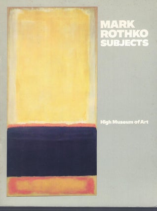 Item #7271 Mark Rothko Subjects
