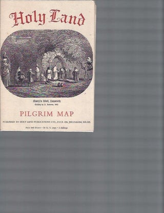 Item #7497 Holy Land Pilgrim Map. Pere Jean Roger