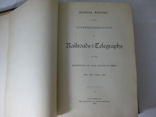 Annual Report Of The Commissioner Of Railroads And Telegraphs, To The Governor Of The State Of Ohio, For The Year 1886