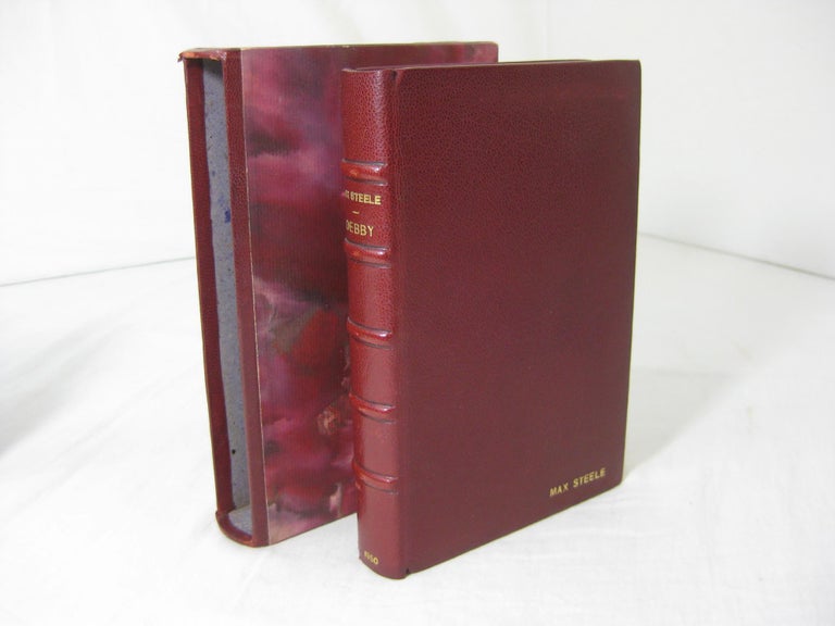 Item #8643 Debby ( Author's own copy bound in leather in slip case ). Max Steele.