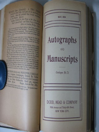 10 DODD, MEAD & CO. CATALOGUES: Nov. 1903 #69, Jan. 1904 #70 & Feb. 1904, Mar. 1904 #71, May 1904 #72, Nov. 1904 #73, Feb. 1905 #74, Apr. 1905 #75, Apr. 1905 #76, Oct. 1905 #77, Nov. 1905 #78