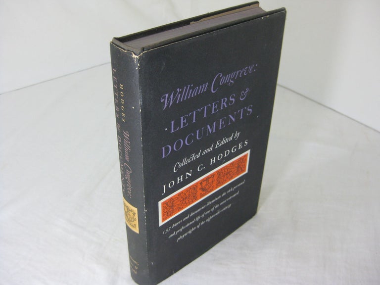 Item #CE226764 WILLIAM CONGREVE: LETTERS & DOCUMENTS. John C. Hodges.