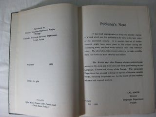 HISTORY OF THE SIKHS; or Translation of the Sikkhan de Raj di Vikhia, as laid down for the Examination in Panjabi.
